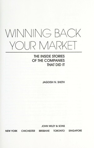 Book cover for Winning Back Your Market