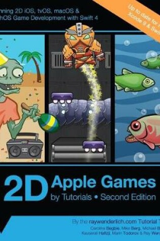 Cover of 2D Apple Games by Tutorials Second Edition