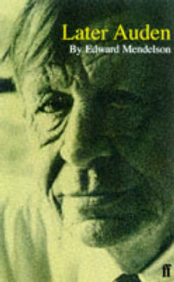 Book cover for Later Auden