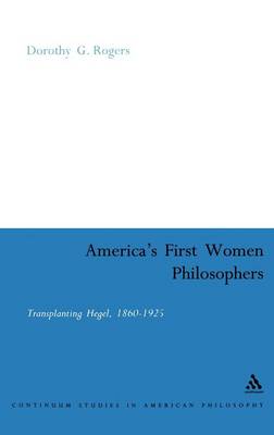 Book cover for America's First Women Philosophers