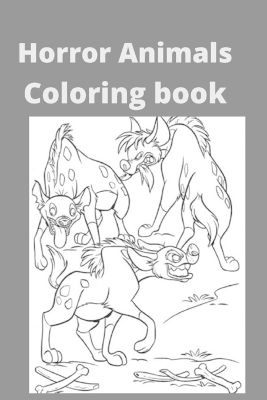 Book cover for Horror Animals Coloring book