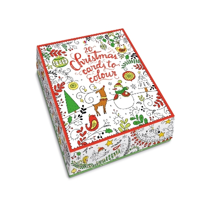 Book cover for 20 Christmas Cards to Colour