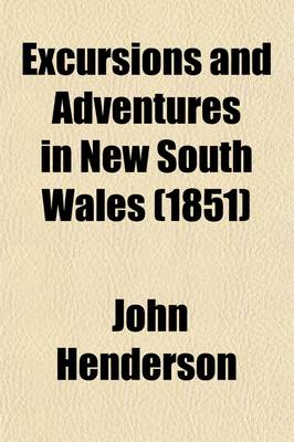 Book cover for Excursions and Adventures in New South Wales