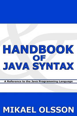 Book cover for Handbook of Java Syntax