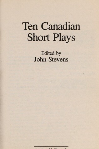 Cover of Ten Canadian/Plays