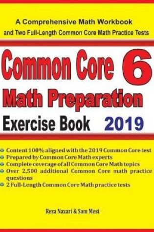 Cover of Common Core 6 Math Preparation Exercise Book