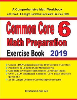 Book cover for Common Core 6 Math Preparation Exercise Book