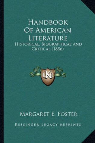 Cover of Handbook of American Literature Handbook of American Literature