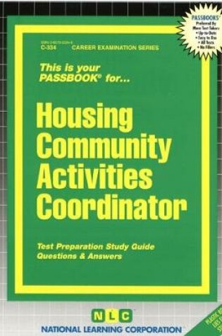 Cover of Housing Community Activities Coordinator