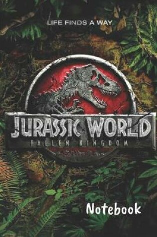 Cover of Jurassic World Notebook life finds a way