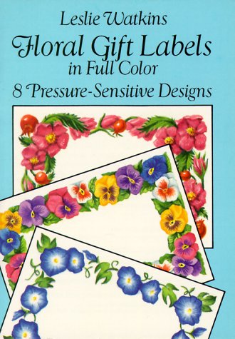 Book cover for Floral Gift Labels in Full Colour