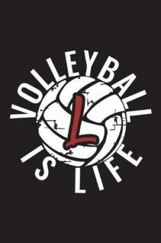 Cover of L Monogram Initial Volleyball Journal