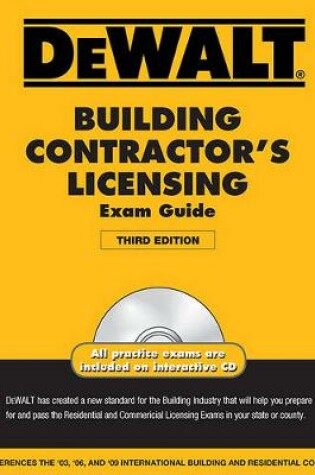 Cover of Dewalt Building Contractor's Licensing Exam Guide