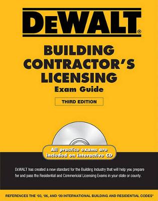 Book cover for Dewalt Building Contractor's Licensing Exam Guide