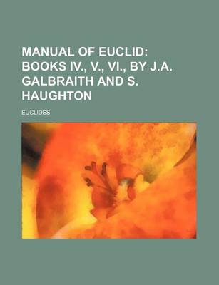 Book cover for Manual of Euclid