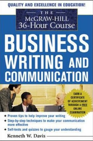 Cover of The McGraw-Hill 36-Hour Course in Business Writing and Communication