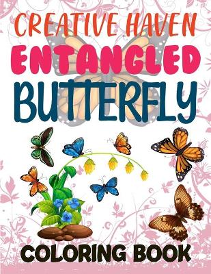 Book cover for Creative Haven Entangled Butterflies Coloring Book