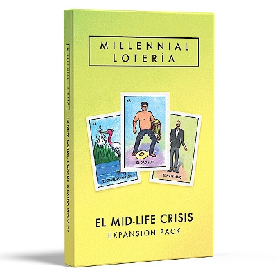 Book cover for Millenial Loteria: El Midlife Crisis Expansion Pack