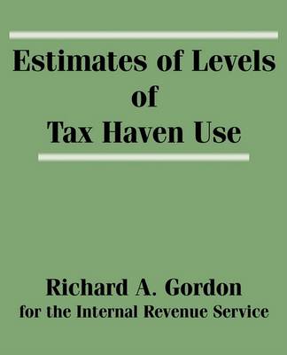 Book cover for Estimates of Levels of Tax Haven Use