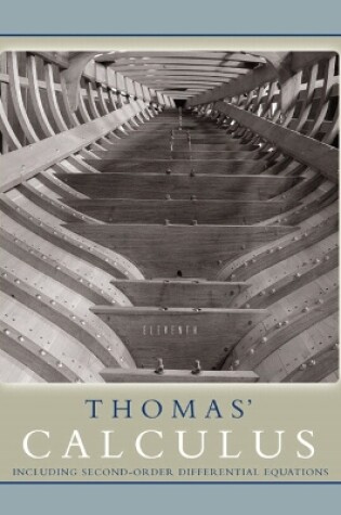 Cover of Thomas' Calculus including Second-order Differential Equations