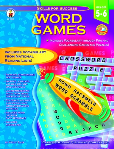 Book cover for Word Games, Grades 5 - 6