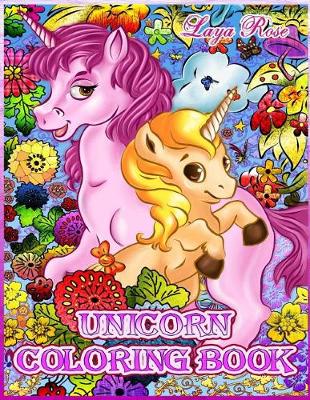 Book cover for Unicorn Coloring Book