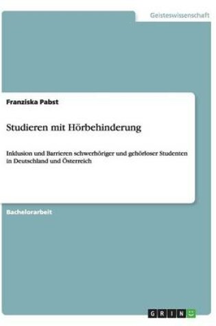 Cover of Studieren mit Hoerbehinderung