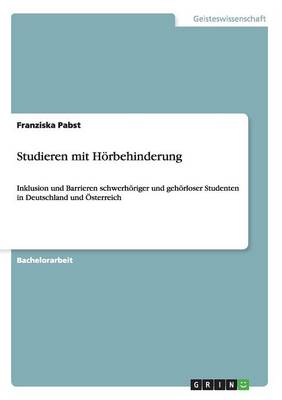 Book cover for Studieren mit Hoerbehinderung