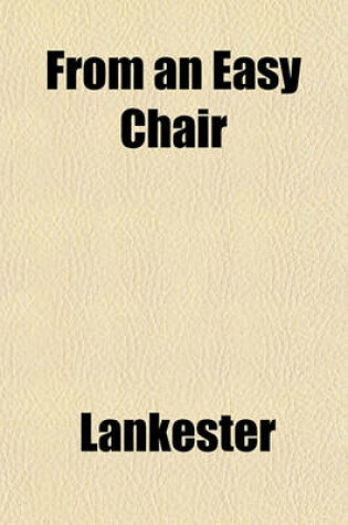 Cover of From an Easy Chair