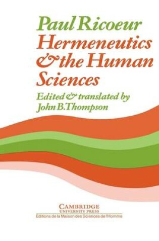 Cover of Hermeneutics and the Human Sciences