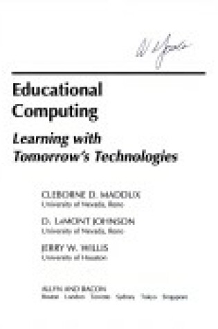 Cover of Educational Computing