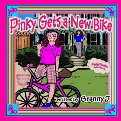 Book cover for Pinky Gets a New Bike - Pinky Frink's Adventures