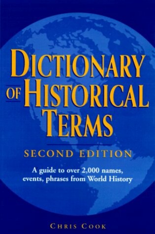 Cover of Dictionary of Historical Terms