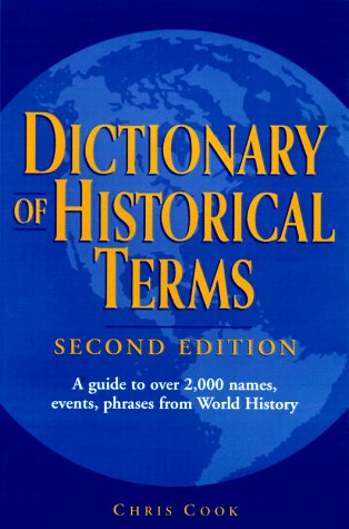 Book cover for Dictionary of Historical Terms
