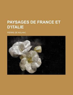 Book cover for Paysages de France Et D'Italie