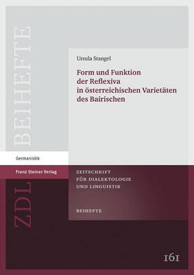 Cover of Form Und Funktion Der Reflexiva in Osterreichischen Varietaten Des Bairischen