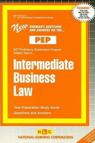 Cover of INTERMEDIATE BUSINESS LAW