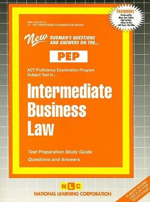 Book cover for INTERMEDIATE BUSINESS LAW