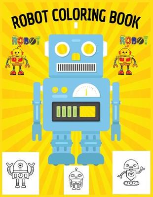 Book cover for Robot Coloring Book