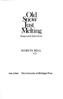 Book cover for Old Snow Just Melting