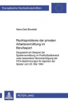 Book cover for Rechtsprobleme Der Privaten Arbeitsvermittlung Im Berufssport