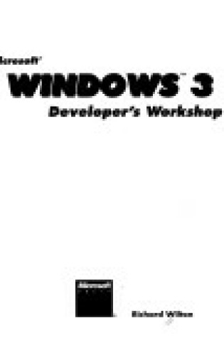 Cover of Microsoft Windows Developer's Workshop