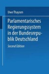 Book cover for Parlamentarisches Regierungssystem in der Bundesrepublik Deutschland