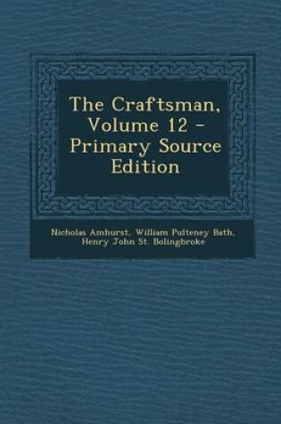 Cover of The Craftsman, Volume 12