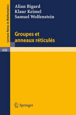 Book cover for Groupes Et Anneaux Reticules