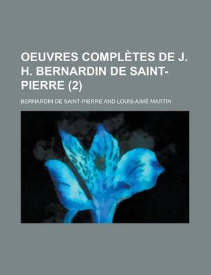 Book cover for Oeuvres Completes de J. H. Bernardin de Saint-Pierre (2)