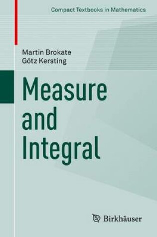 Cover of Measure and Integral