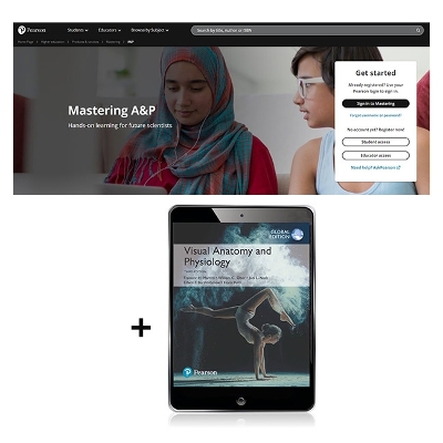 Book cover for Visual Anatomy & Physiology, Australian Global Edition -- Mastering A&P with Pearson eText