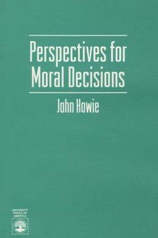 Cover of Perspectives for Moral Decisions