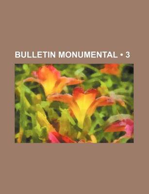 Book cover for Bulletin Monumental (3)